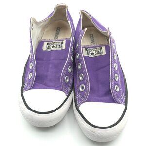 Converse All Star Purple Slip-On Sneakers Women's 7/Men's 5 Canvas Casual Shoes